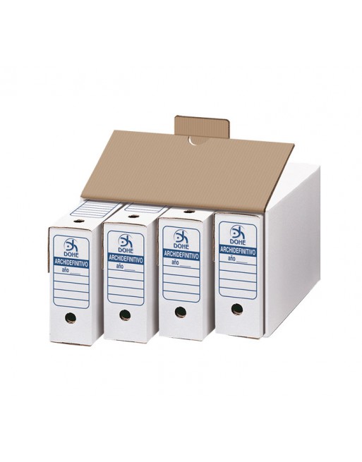 Caja de cartón archivador  Automontable fácil 