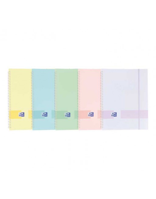 OXFORD CARPETA 30 FUNDAS A4 CON GOMA SURTIDO PASTEL 400146218