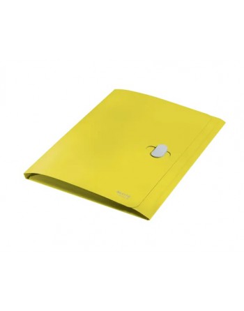LEITZ CARPETA 3 SOLAPAS RECYCLE POLIPROPILENO A4 AMARILLO CON CIERRE - 46220015