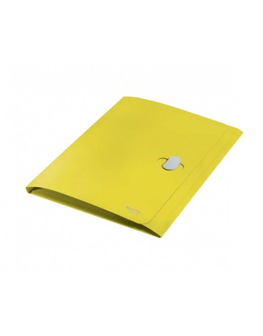 LEITZ CARPETA 3 SOLAPAS RECYCLE POLIPROPILENO A4 AMARILLO CON CIERRE - 46220015