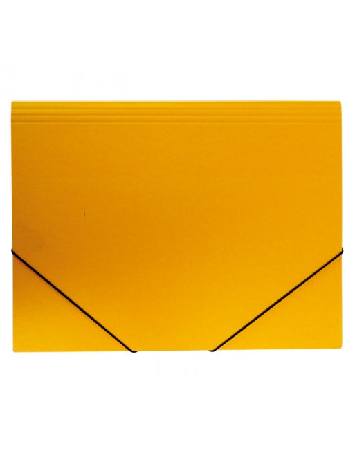 MARIOLA CARPETA CARTON GOMA FOLIO SENCILLA AMARILLO - 5280AM