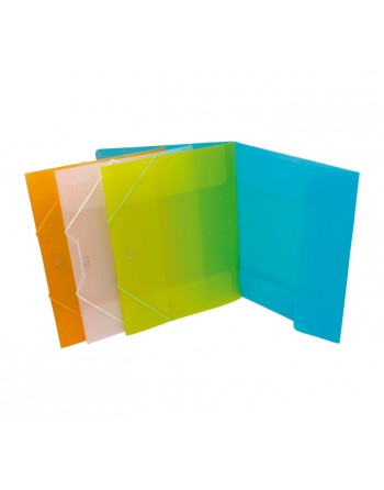 BISMARK 20 CARPETA GOMAS+SOLAPA A4 POLIPROPILENO TRANSPARENTE SURTIDO - 319128