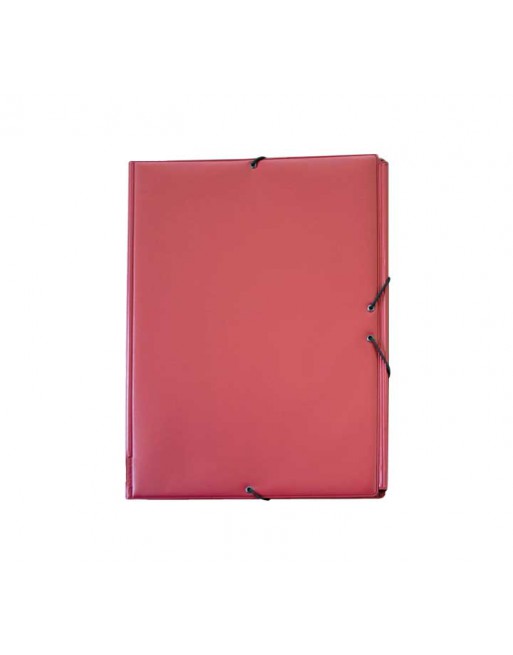 GRAFOPLAS CARPETA GOMAS PVC CON SOLAPA S FOLIO BURDEOS - 01220050