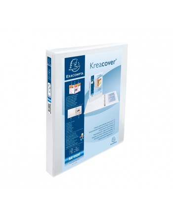 EXACOMPTA CARPETA PERSONALIZABLE A4+ D 2 ANILLAS DE 30 MM BLANCO - 51822E