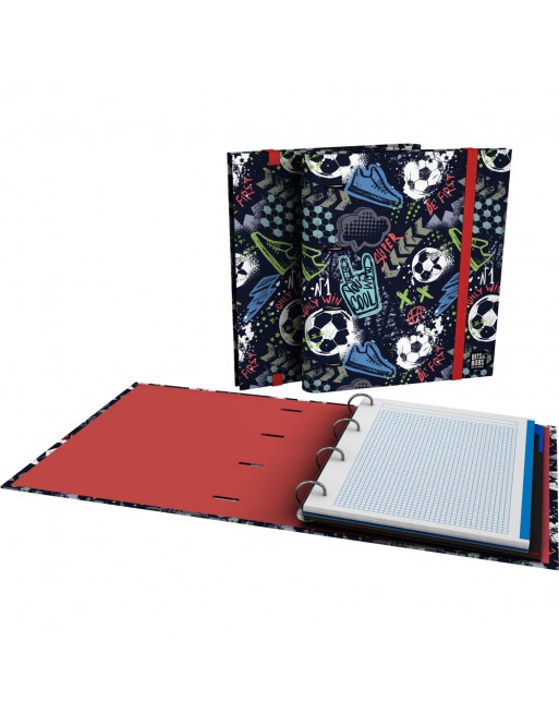 GRAFOPLAS CARPEBLOC FANTASIA 25 MATCH FORMATO A4 DE 4 ANILLAS DE 35 CON GOMA RECAMBIO DE 5X5 DE 5 COLORES 88122717