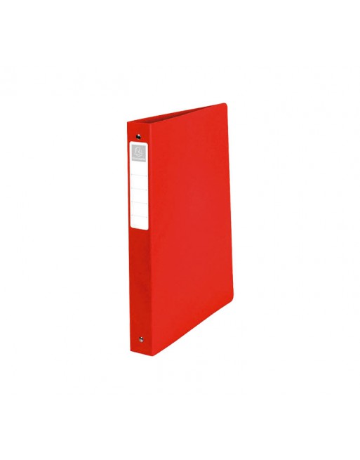 EXACOMPTA CARPETA POLIPROPILENO A4 4 ANILLAS DE 30 MM SEMI RÍGIDO ROJO - 51395E