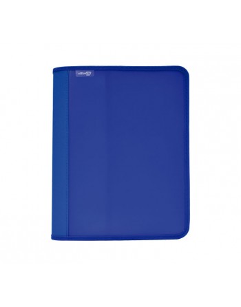 OFFICE BOX CARPETA A4 DE 4 ANILLAS DE25 MM ZIPPER+BOLSILLO SUPRA A4 AZUL - 574-A
