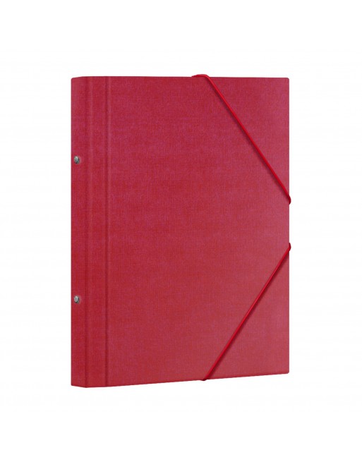 DOHE CARPETA CLASIFICADOR 12 COMPARTMENTOS DE CARTON FORRADO CON GOMAS FOLIO ROJO 10312