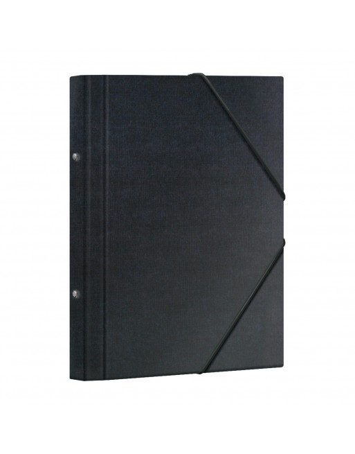 DOHE CARPETA CLASIFICADOR 12 COMPARTMENTOS DE CARTON FORRADO CON GOMAS FOLIO NEGRO 10314