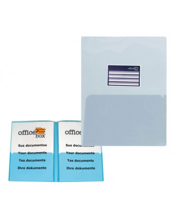 OFFICE BOX DOSSIER CON TARJETERO A4 CLASSIC CRISTAL - 27661