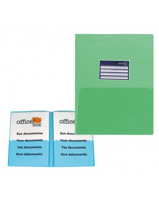 OFFICE BOX DOSSIER CON TARJETERO A4 CLASSIC VERDE - 27636