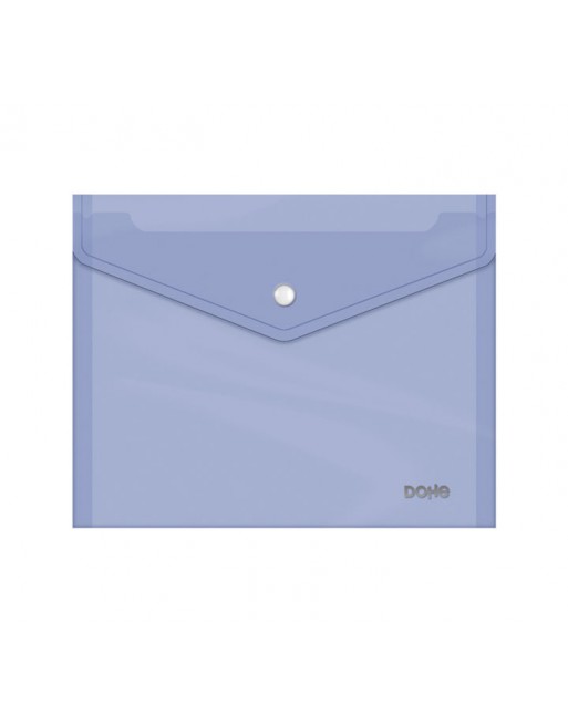 DOHE 10 SOBRES BROCHE POLIPROPILENO TRANSPARENTE A5 APAISADO MORADO 91488