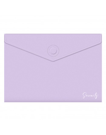 DOHE SOBRE CIERRE MAGNETICO SERENITY POLIPROPILENO OPACO LILA PASTEL - 79797