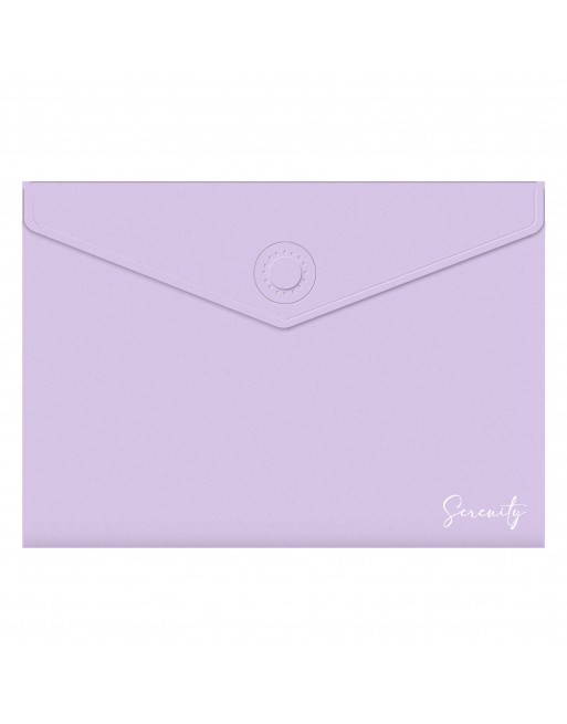 DOHE SOBRE CIERRE MAGNETICO SERENITY POLIPROPILENO OPACO LILA PASTEL - 79797