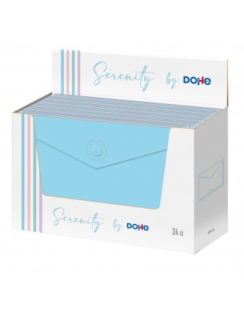 DOHE SOBRE CIERRE MAGNETICO SERENITY POLIPROPILENO OPACO 24 UNIDADES EN EXPOSITOR SURTIDO PASTEL - 79798