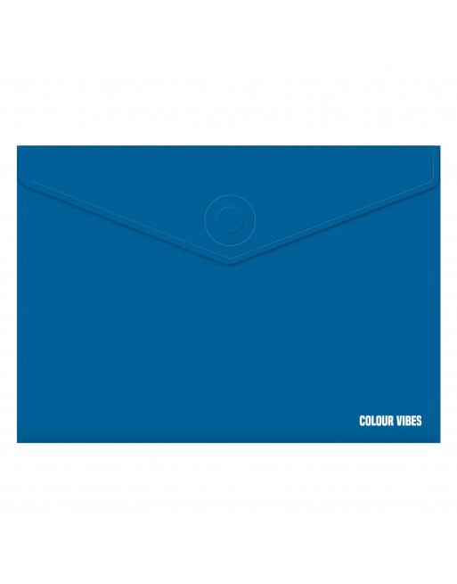 DOHE SOBRE CIERRE MAGNETICO COLOR VIBES POLIPROPILENO OPACO AZUL - 79799