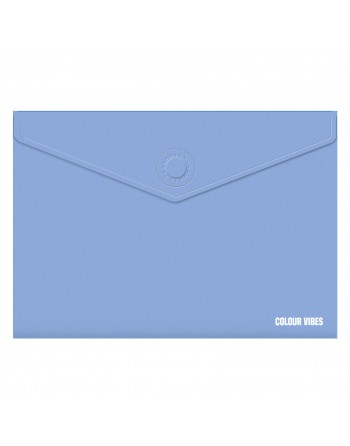 DOHE SOBRE CIERRE MAGNETICO COLOR VIBES POLIPROPILENO OPACO AZUL CLARO - 79803