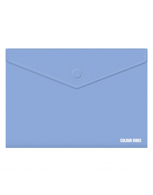 DOHE SOBRE CIERRE MAGNETICO COLOR VIBES POLIPROPILENO OPACO AZUL CLARO - 79803