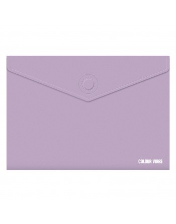 DOHE SOBRE CIERRE MAGNETICO COLOR VIBES POLIPROPILENO OPACO LILA - 79806
