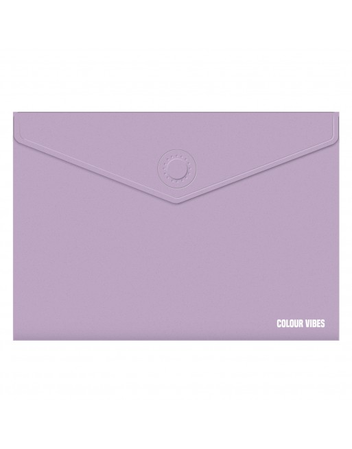 DOHE SOBRE CIERRE MAGNETICO COLOR VIBES POLIPROPILENO OPACO LILA - 79806