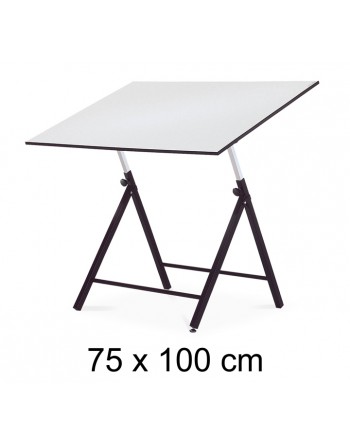 ROCADA MESA DE DIBUJO ESTUDIO DE ESTRUCTURA METALICA GRADUABLE EN ALTURA SOBRE DE 75X100 CM - RD-190