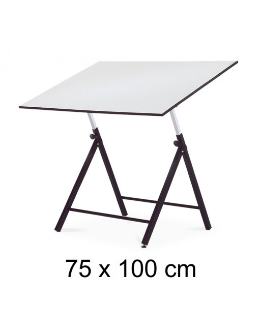 ROCADA MESA DE DIBUJO ESTUDIO DE ESTRUCTURA METALICA GRADUABLE EN ALTURA SOBRE DE 75X100 CM - RD-190
