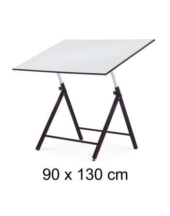 ROCADA MESA DE DIBUJO ESTUDIO DE ESTRUCTURA METALICA GRADUABLE EN ALTURA SOBRE DE 90X130 CM - RD-190