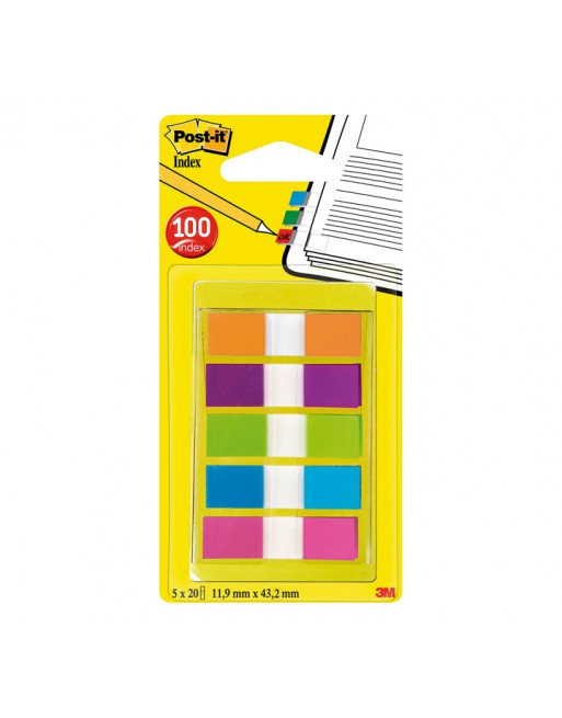 POST-IT DISPENS 20 INDEX 1/2 PULGADAS 5 COLORES SURTIDO 683-5CB - 683-5CB2-EU / 683-5CBEU