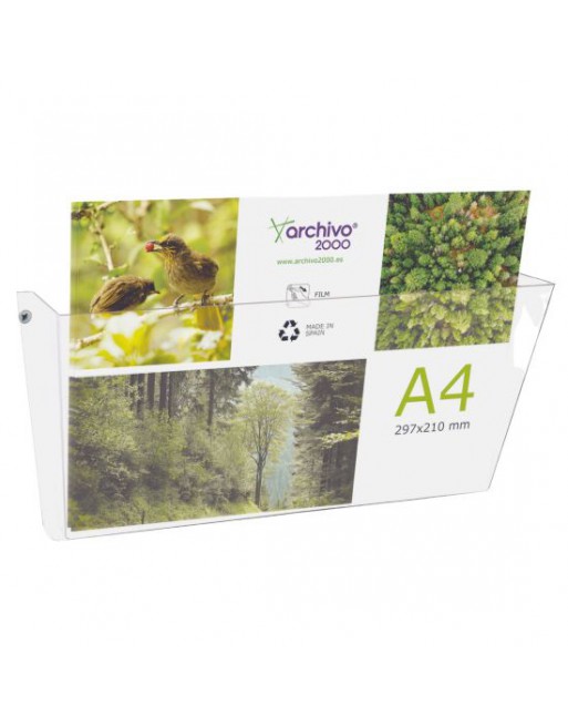 ARCHIVO2000 PORTAFOLLETOS MURAL CON 1 COMPARTIMENTOS A4 HORIZONTAL ID 65004 CS TP
