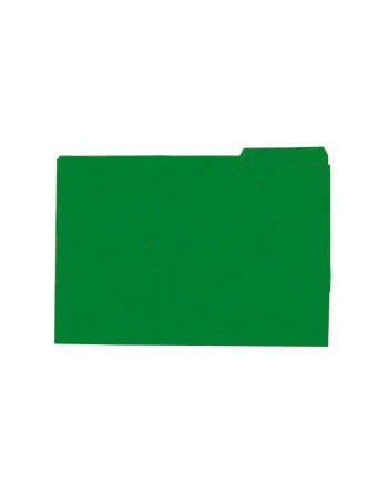 MMC 50 SUBCARPETAS PESTAÑA DERECHA FOLIO 240 GR VERDE - 434346