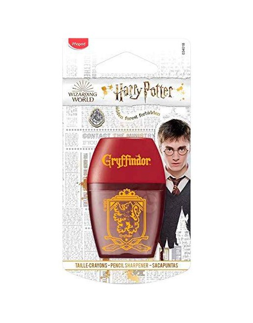 MAPED AFILALÁPICES HARRY POTTER 1 AGUJERO CON DEPÓSITO TRANSPARENTE BLISTER 34018
