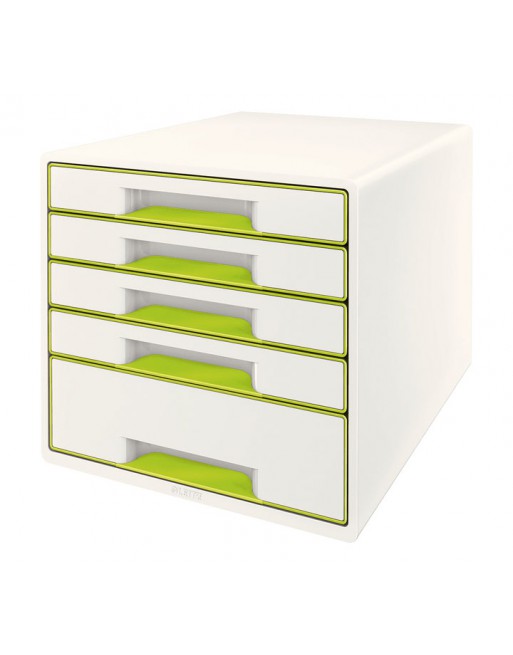 LEITZ BUC WOW CUBE VERDE/BLANCO 5 CAJONES - 52141064