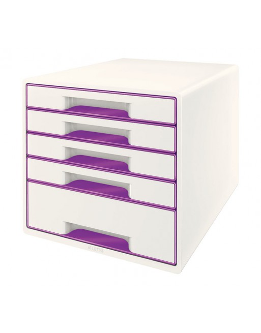 LEITZ BUC WOW CUBE VIOLETA/BLANCO 5 CAJONES - 52141062