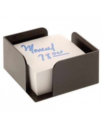 ARCHIVO 2000 PORTANOTAS 105X105X55MM NEGRO + TACO - 801