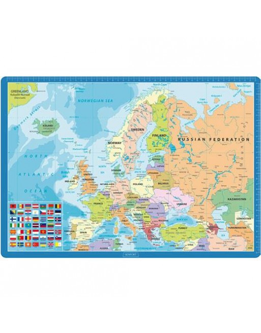 SENFORT VADE SOBREMESA 35X50CM MAPA DE EUROPA 1270082