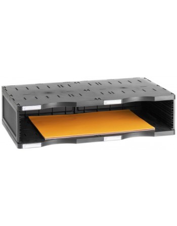 ARCHIVO 2000 MODULO ARCHIVODOC APILABLE 1 ALTURA JUMBO A3 360 X 600 X145 COLOR NEGRO - 6604 NE
