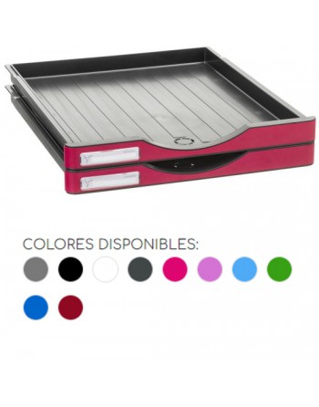 ARCHIVO 2000 MODULO ARCHIVODOC 2 CAJONES INTERIOR 322 X 265 X 22 mm 10 COLORES - 6501 FC