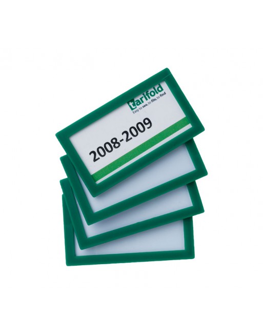 TARIFOLD PACK 4 MARCOS IDENTIFICADORES 80X45MM. VERDE - 194855