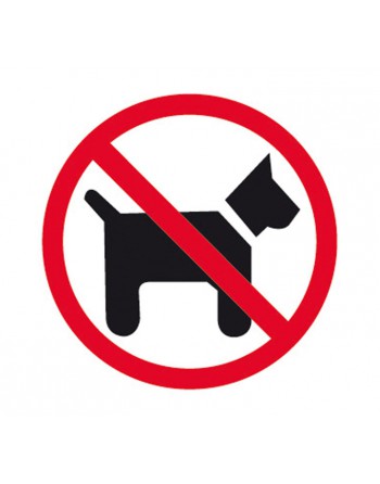 APLI ETIQUETA SEÑALIZ. PROHIBIDO ANIMALES 114X114 - 00846