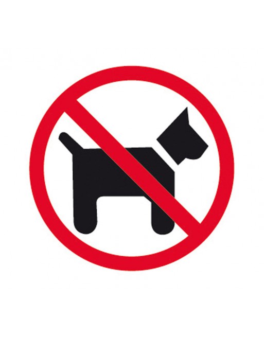 APLI ETIQUETA SEÑALIZ. PROHIBIDO ANIMALES 114X114 - 00846