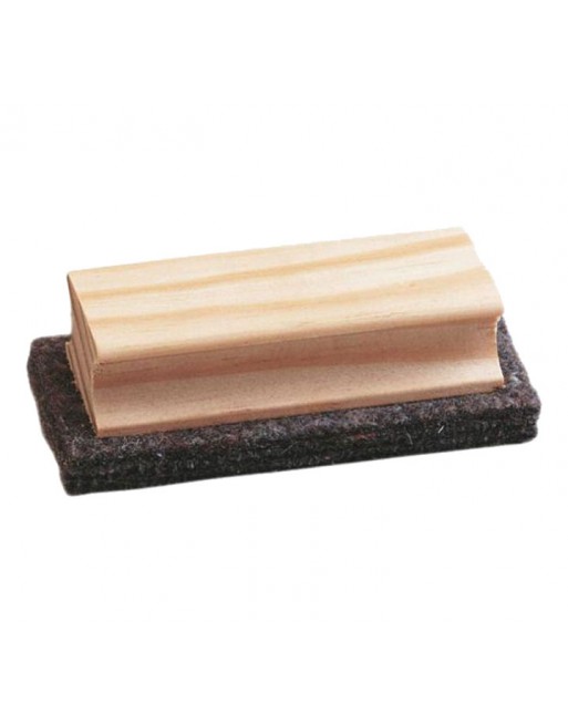 FAIBO BORRADOR PIZARRA DE FIELTRO CON EMPUÑADURA DE MADERA 4X11X1.5CM - 15P