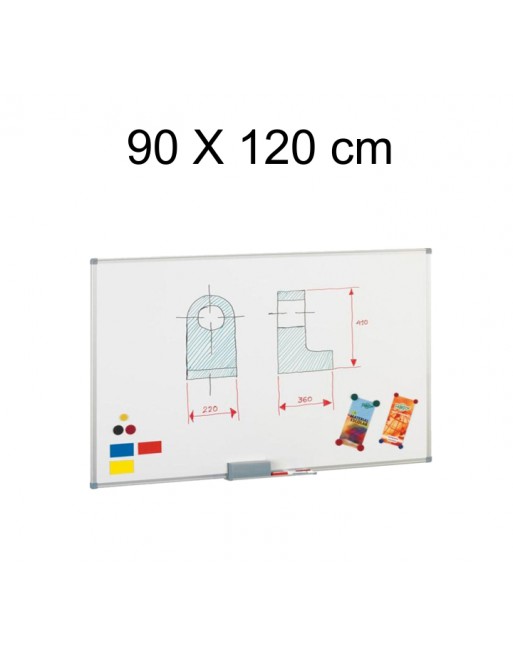 FAIBO PIZARRA BLANCA MAGNEXICA MARCO ALUMINIO 90X120 CM - 840-11