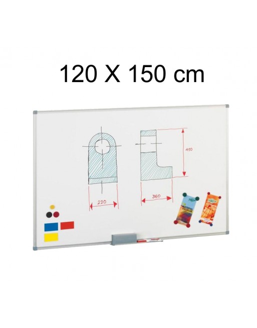 FAIBO PIZARRA BLANCA MAGNEXICA MARCO ALUMINIO 120X150 CM - 840-4