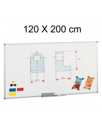 FAIBO PIZARRA BLANCA MAGNEXICA MARCO ALUMINIO 120X200 CM - 840-5