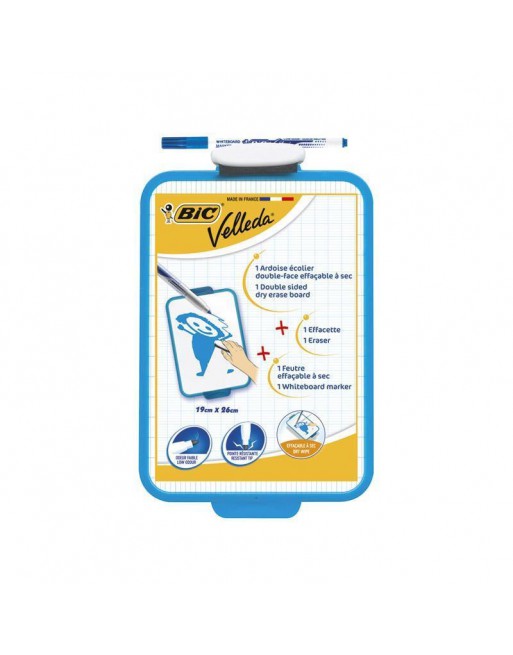 BIC PIZARRA BLANCA VELLEDA 19X26CM+ROTULADOR+BORRADOR 841360