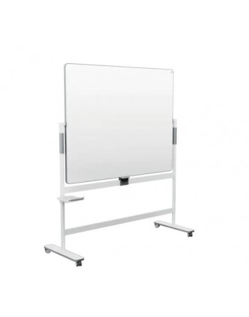 NOBO PIZARRA BLANCA CON SOPORTE MOVIL MOVE Y MEET DOBLE CARA VOLTEABLE 150X120CM 1915645