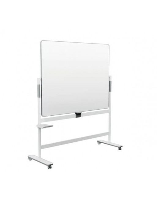 NOBO PIZARRA BLANCA CON SOPORTE MOVIL MOVE Y MEET DOBLE CARA VOLTEABLE 150X120CM 1915645