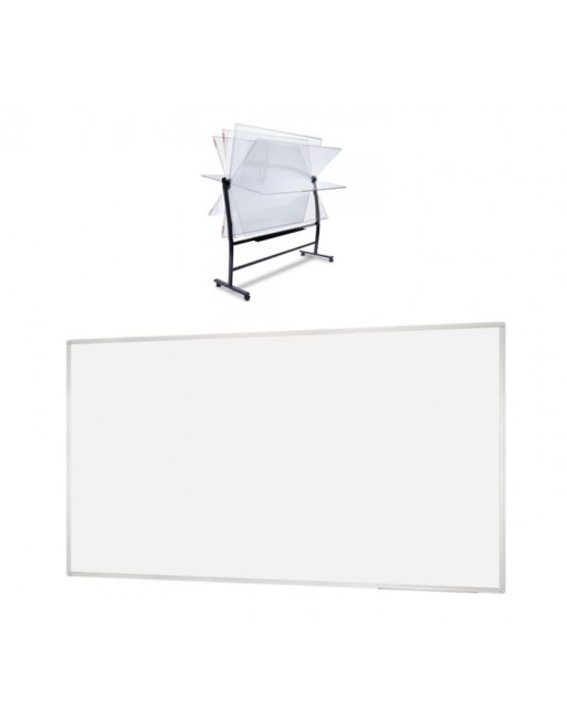 ROCADA PIZARRA BLANCA DOBLE CARA LACADA MAGNEXICA PARA ESTRUCTURA VOLTEABLE 200X120CM - RD-6953