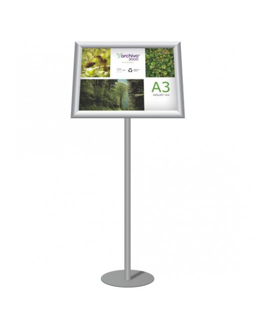 ARCHIVO2000 ATRIL DE PIE PREMIUM A3 VERTICAL Y HORIZONTAL 275x450x1165 ESTRUCTURA DE ACERO MARCO ALUMINIO  ID 65503 GS