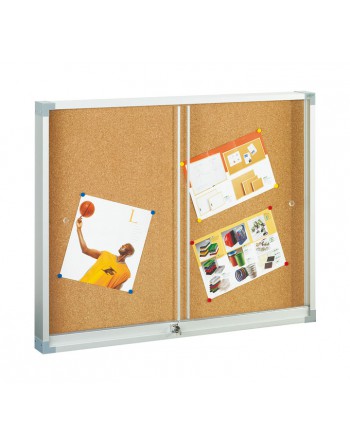 FAIBO VITRINA CORCHO PUERTA CORREDERA DE METACRILATO 80x100 - 614-2